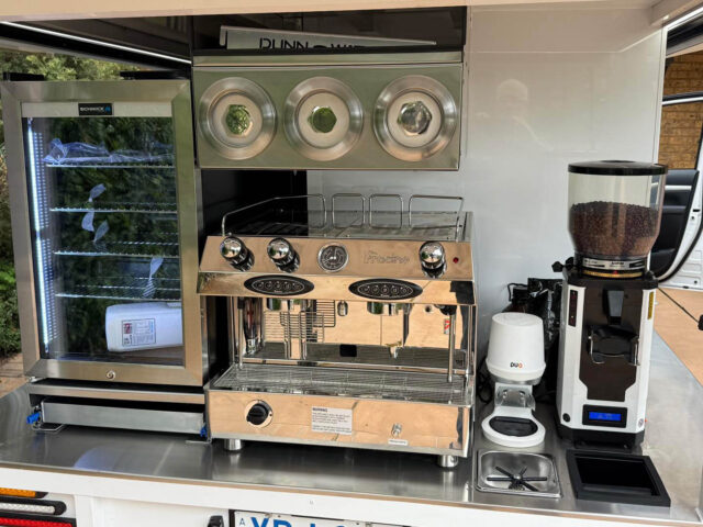 coffee machine ready to go