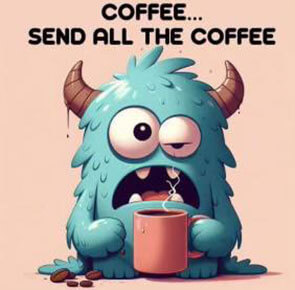 send all the coffee